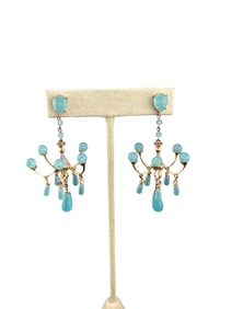 vintage chandelier earrings marked 925