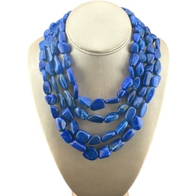 Lapus Lazuli Multi Strand Necklace