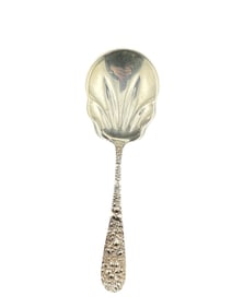 Stieff "Rose" Gorgeous Antique Server Sterling Silver "repousse"