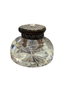 Charleston Estate - Tiffany and Co. Sterling Silver and Glass Inkwell