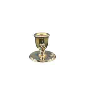 Tommaso Di Turro Italian 800 Sterling Cherub Candlestick Holder