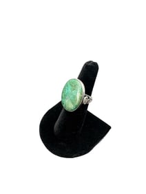 Vintage native american 925 Sterling Silver turquoise/eilat Ring