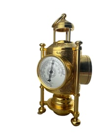 FRANKLIN MINT MARITIME NAUTICAL BAROMETER CLOCK