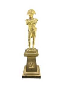 Bronze Statue France Emperor Napoleon Bonaparte Waterloo Battle War