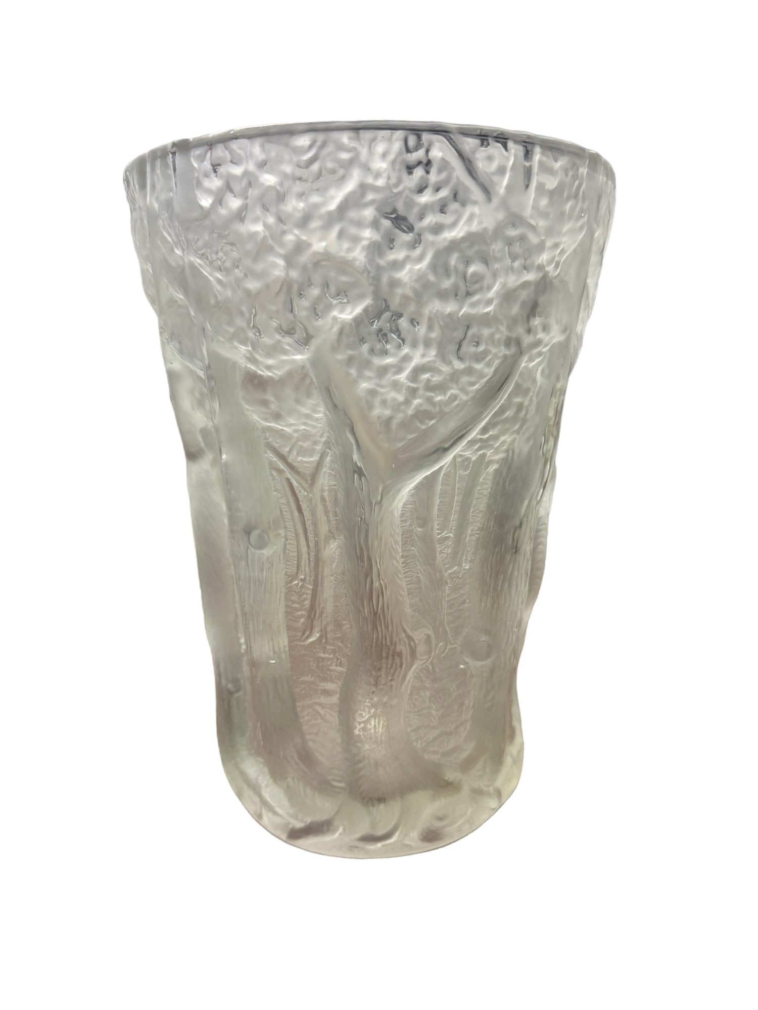 Art Deco Frosted Glass Vase By Josef Inwald