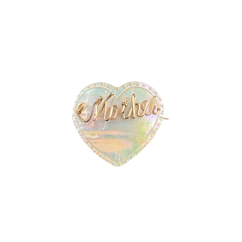Vintage Mother Of Pearl 'Mother' Brooch: Vintage Mother Of Pearl 'Mother' Brooch **IN HOUSE SHIPPING within United States
