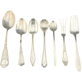 From Charleston Estate Lot of Scrap Sterling Silver Flatware - Towle, C.A.W Crosby