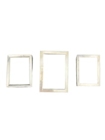 Webster and Lunt Sterling Silver Set of 3 Picture Frames