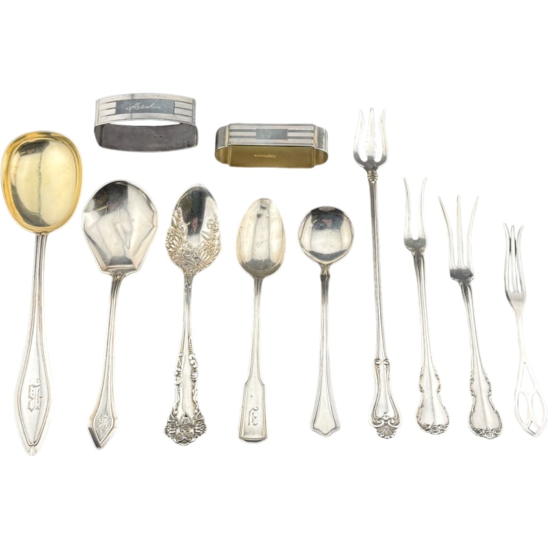 Lot of Scrap Sterling Silver Flatware - From Charleston estate (1 of 7)