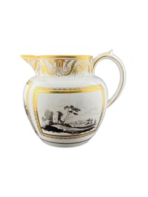 Porcelain Pitcher in the Style of Richard Ginori 'Fiesole'