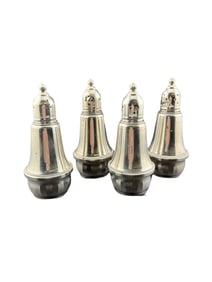2 Sets of Sterling Weighted Salt and Pepper Shakers by Duchin