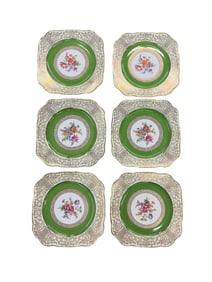 Tirschenreuth Bavarian Porcelain Plates Set of 6