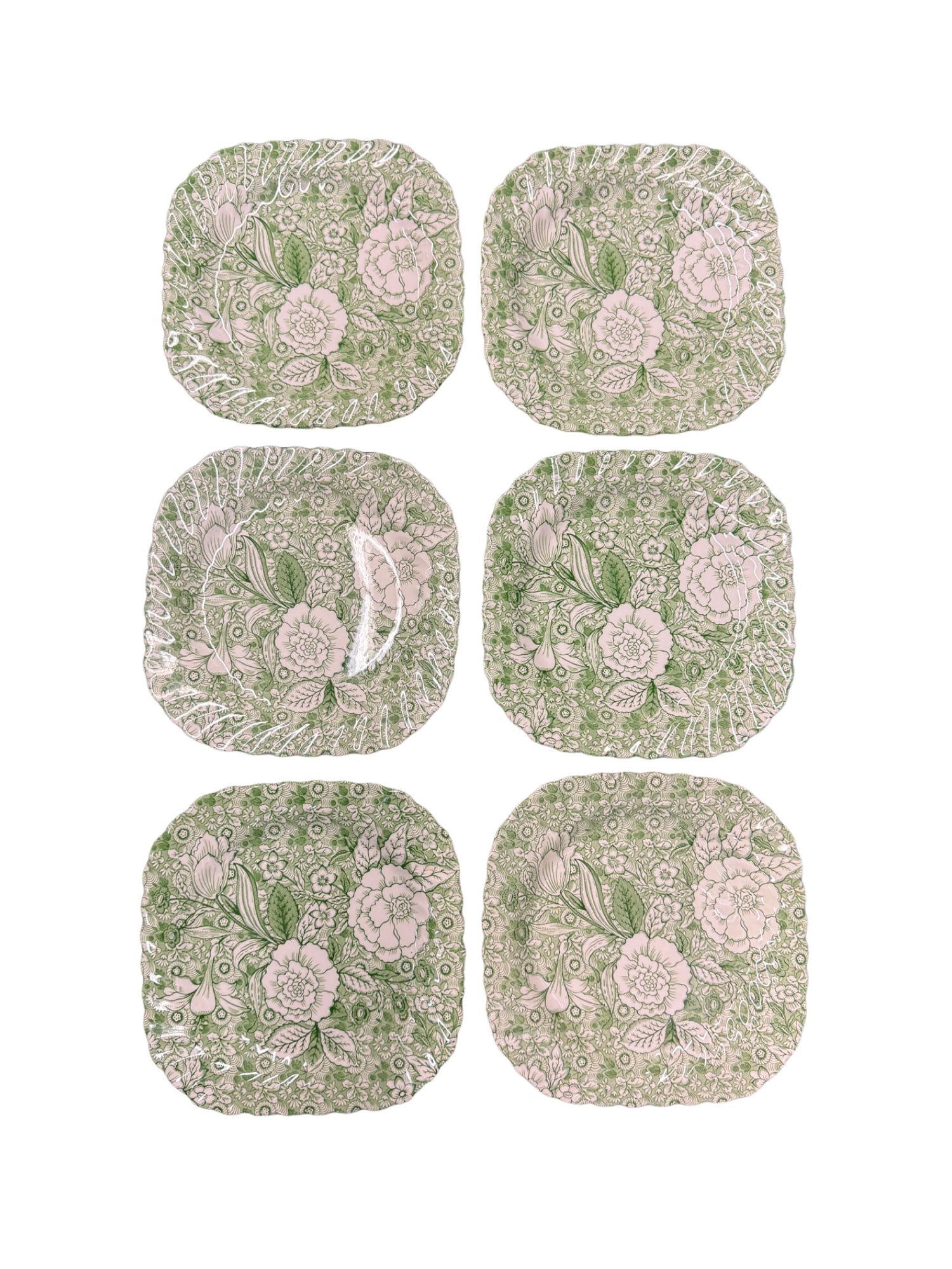 Johnson Brothers x Tiffany and Co. Liberty Floral Set of 6 Plates (1 of 4)