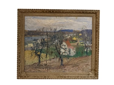 Walter Emerson Baum Original Rare DOUBLE Canvas Oil Paintings B. 1884