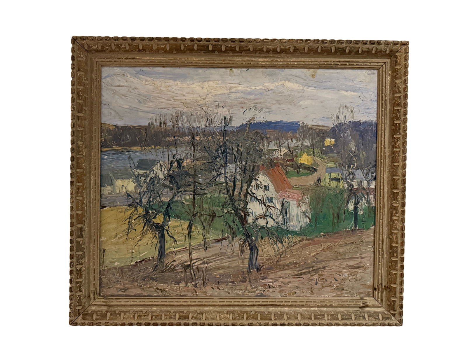 Walter Emerson Baum Original Rare DOUBLE Canvas Oil Paintings B. 1884 (1 of 8)