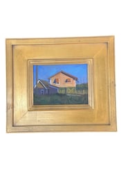 Mike Rooney oil on board signed M.R.