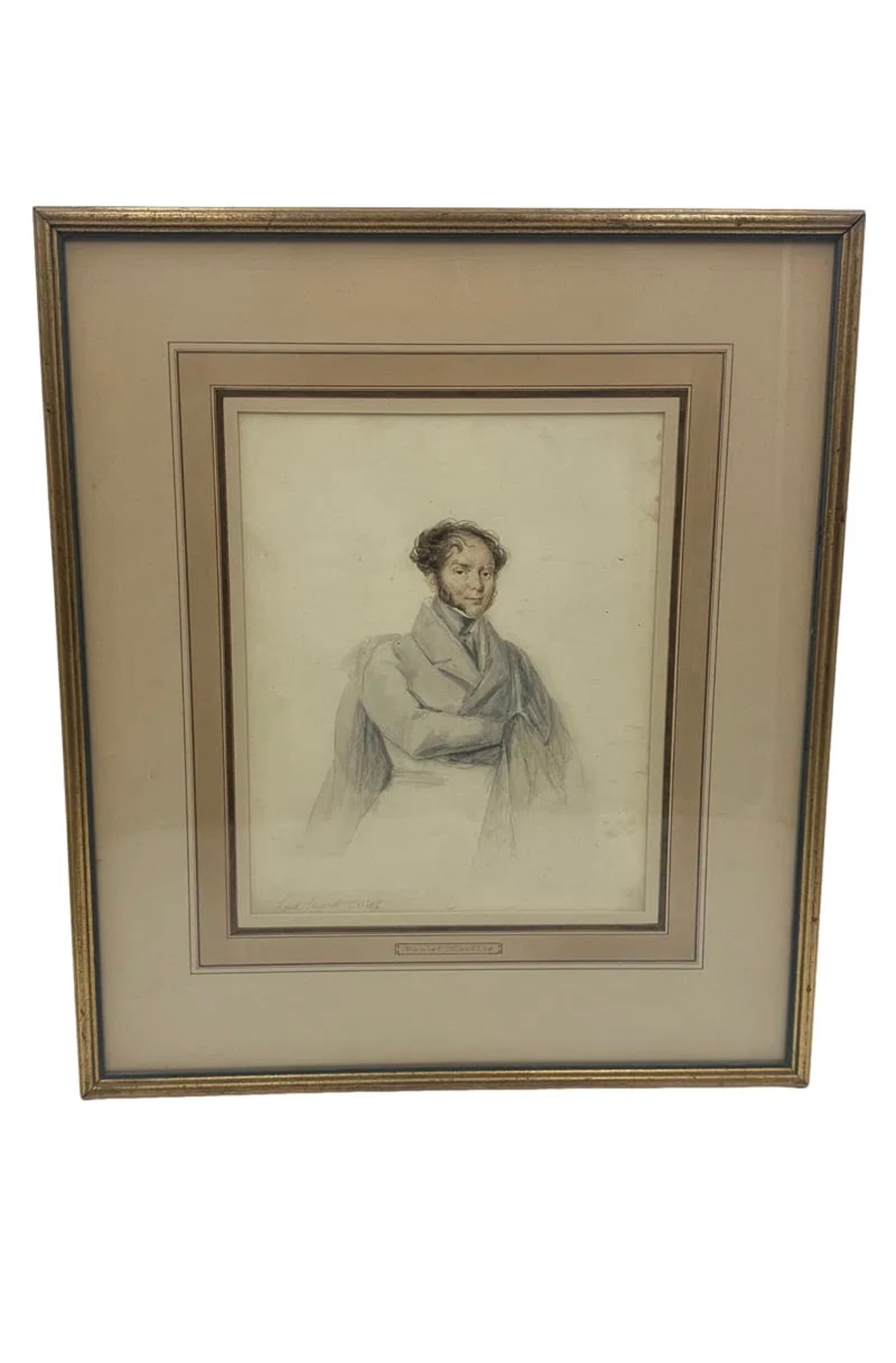 Original Daniel Maclise Watercolor Portrait of a Lord Circa 1835 (1 of 7)