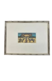 "Niño Con Fez" Framed Print by Felipe Morales 19/50