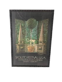 "Monkeys with the Golden Eyes" by Christian Thee 1977 Large Charleston Spoleto Festival Poster