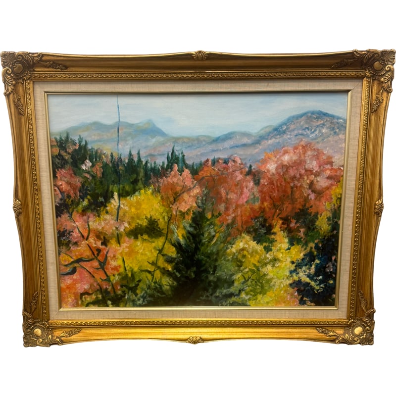 Autumn In Vermont by Marjoris T. Baker Original Oil Painting (1 of 8)