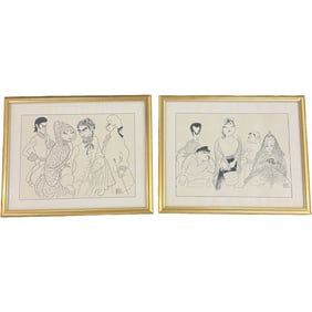 Pair of Al Hirschfeld Prints - Manon Lescaut and IL Trittico