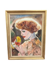 Vintage Original Painting Framed and Signed by Unknown Artist