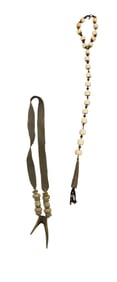 Tribal Bone Bead Necklaces with Antler Pendant
