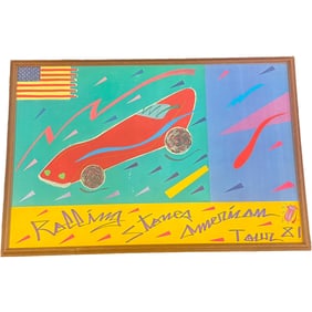 Rolling Stones American Tour Concert Poster 1981 - Kaz Mint