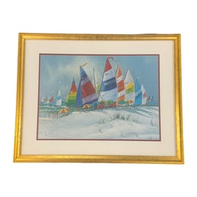 Richard E. Williams Sailboats Signed and Numbered