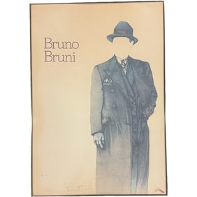 Vintage Bruno Bruni Mafioso John Szoke Graphics Art Poster