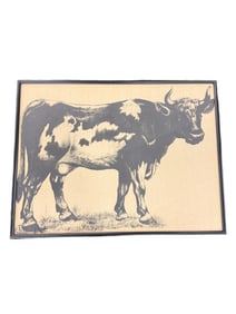 Large Framed Cool Cow Print