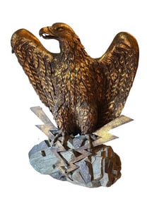 Signed S. Salvadori - Large Eagle Sculpture