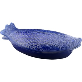 Large Ceramic Blue Fish From Environmental Ceramics Inc - 1966