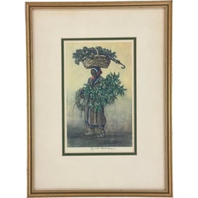 Elizabeth Oneil Verner Etching Print Signed By Artist