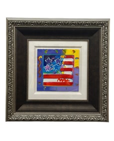Peter Max, Flag with Heart