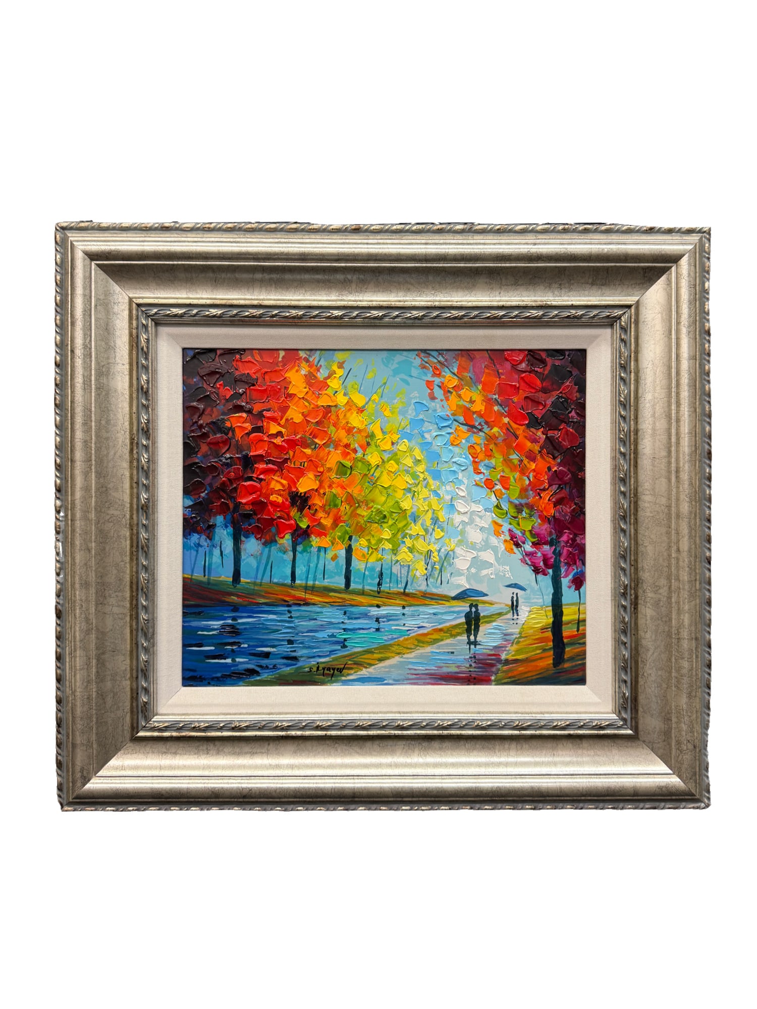 "Autumn Stroll" by Slava Ilyayev Serigraph Signed and Framed (1 of 7)