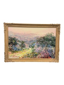 Large Framed and Signed Original on Canvas by Kerry Hallam