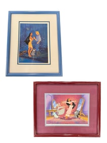 Pocahontas 1995 Disney Exclusive Commemorative Lithographs Set of 2