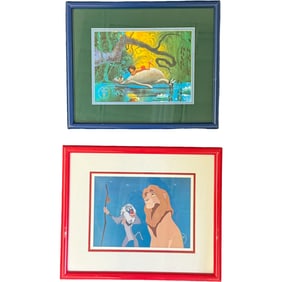 Disney Lion King and The Jungle Book Exclusive Commemorative Lithographs 1995 1997