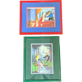 Disney Beauty and The Beast and Sleeping Beauty Exclusive Commemorative Lithographs