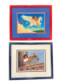Hercules and Hunchback of Notre Dame Disney Exclusive Commemorative Lithographs Set of 2