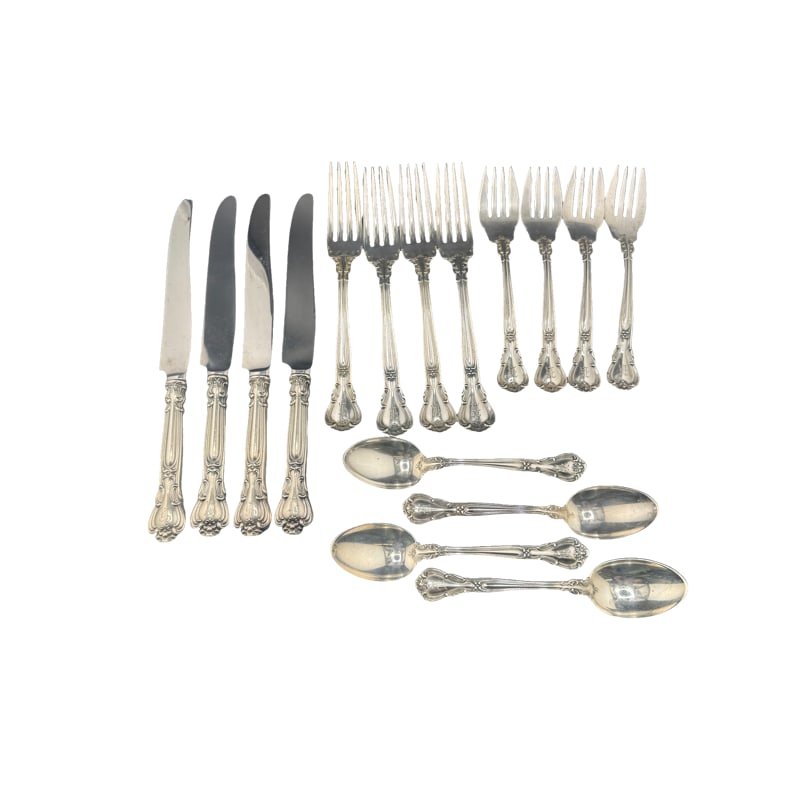 Gorham Chantilly Sterling Silverware Set - 16 (1 of 5)