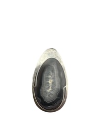 M.B. Handmade Sterling Silver pendant w. Geode Setting