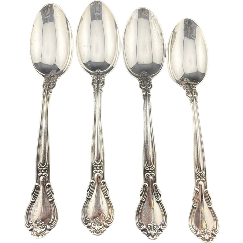 Gorham Sterling Silver Chantilly Spoons: PLEASE READ: If you win this item, please select self arranged for in house shipping when paying invoice Gorham Sterling Silver Chantilly Spoons one spoon is slight smaller- 5.25" other three- 5.75" t