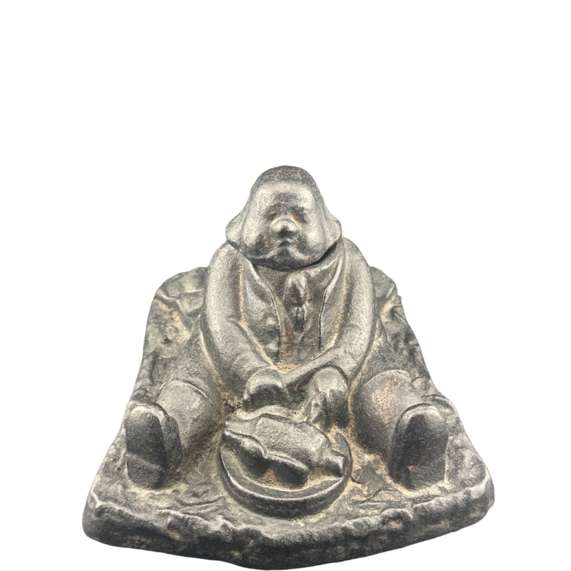 Antique Cast Iron Inkwell Daniel Lambert "The Worlds Fattest Man" (1 of 4)