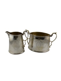 Sterling Silver Theodore B. Starr New York Sugar Bowl and Creamer