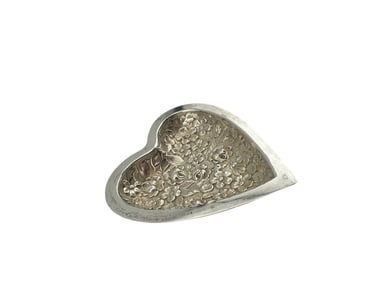 Stieff Rose Sterling Silver Heart Dish