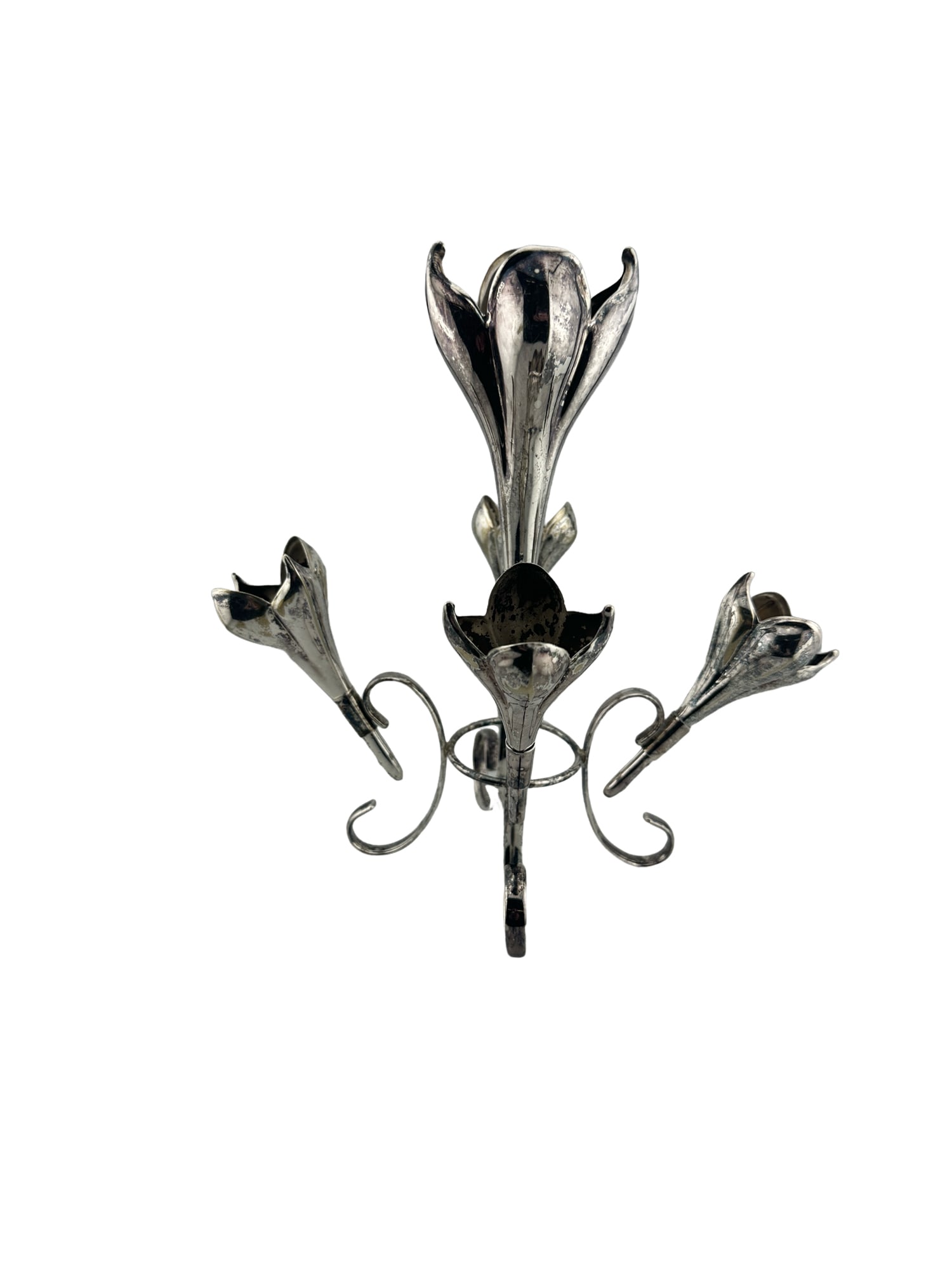 Art Nouveau Tulip Silver Plate Epergne Plato E.P.N.S. England 5 Branches (1 of 8)