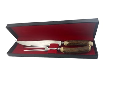 Vintage Hoffritz N.Y. Carving Set W. Box