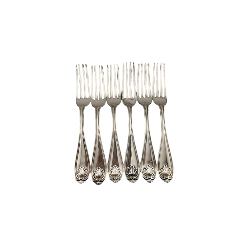 Gorham "Josephine" Coin Silver Forks: PLEASE READ: If you win this item, please select self arranged for in house shipping when paying invoice Gorham "Josephine" Coin Silver Forks 6.75"L 261 grams